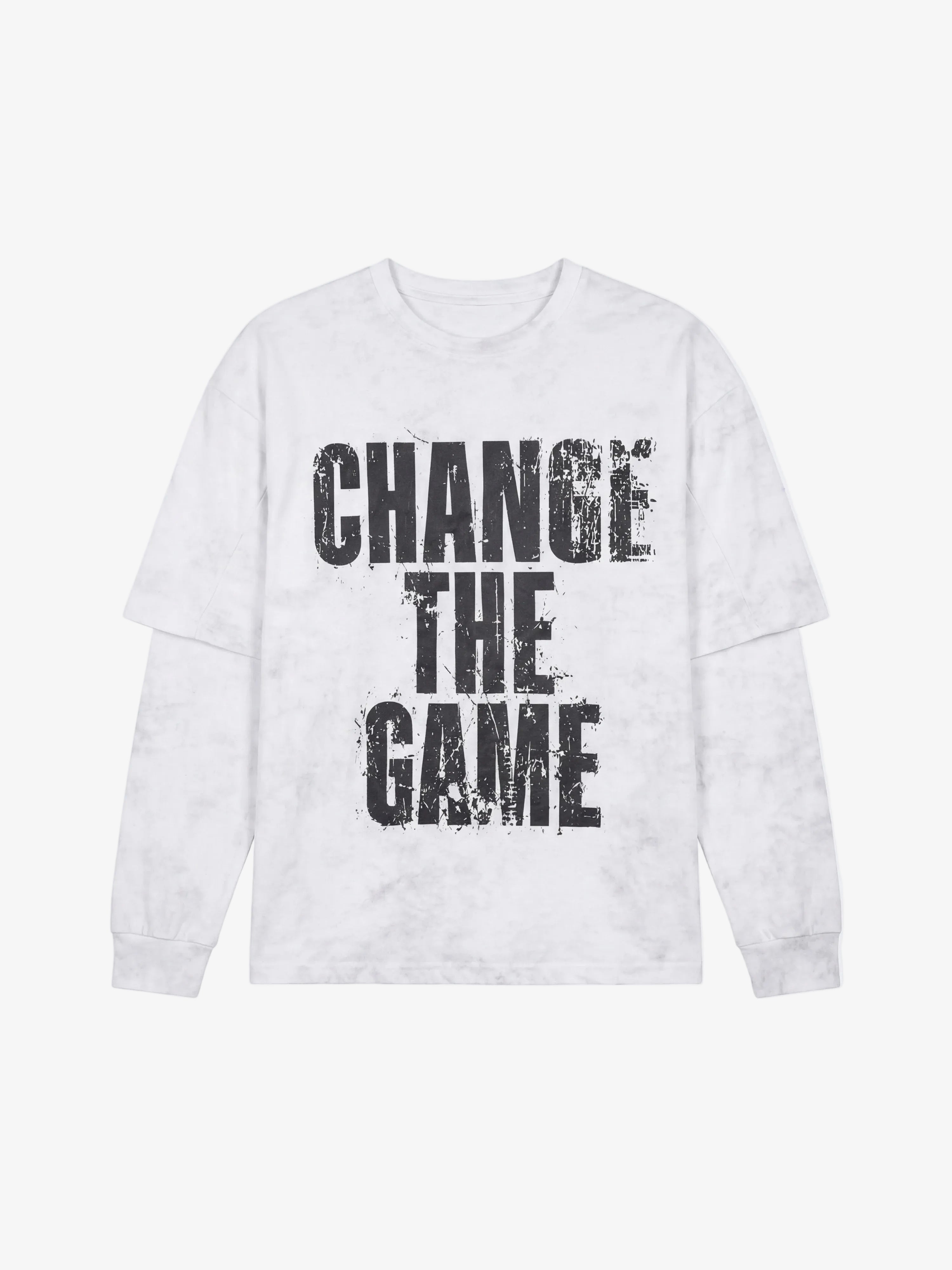PXP - Longsleeve Shirt Vintage Effect Wit - Lab10streetwear.nl