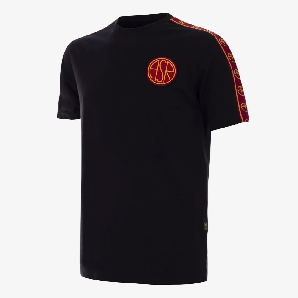 AS Roma Taper T-Shirt Zwart - LAB10streetwear