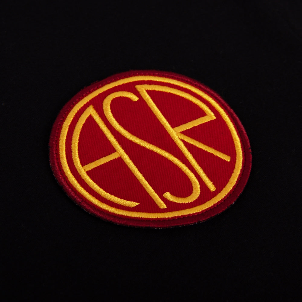 AS Roma Taper T-Shirt Zwart