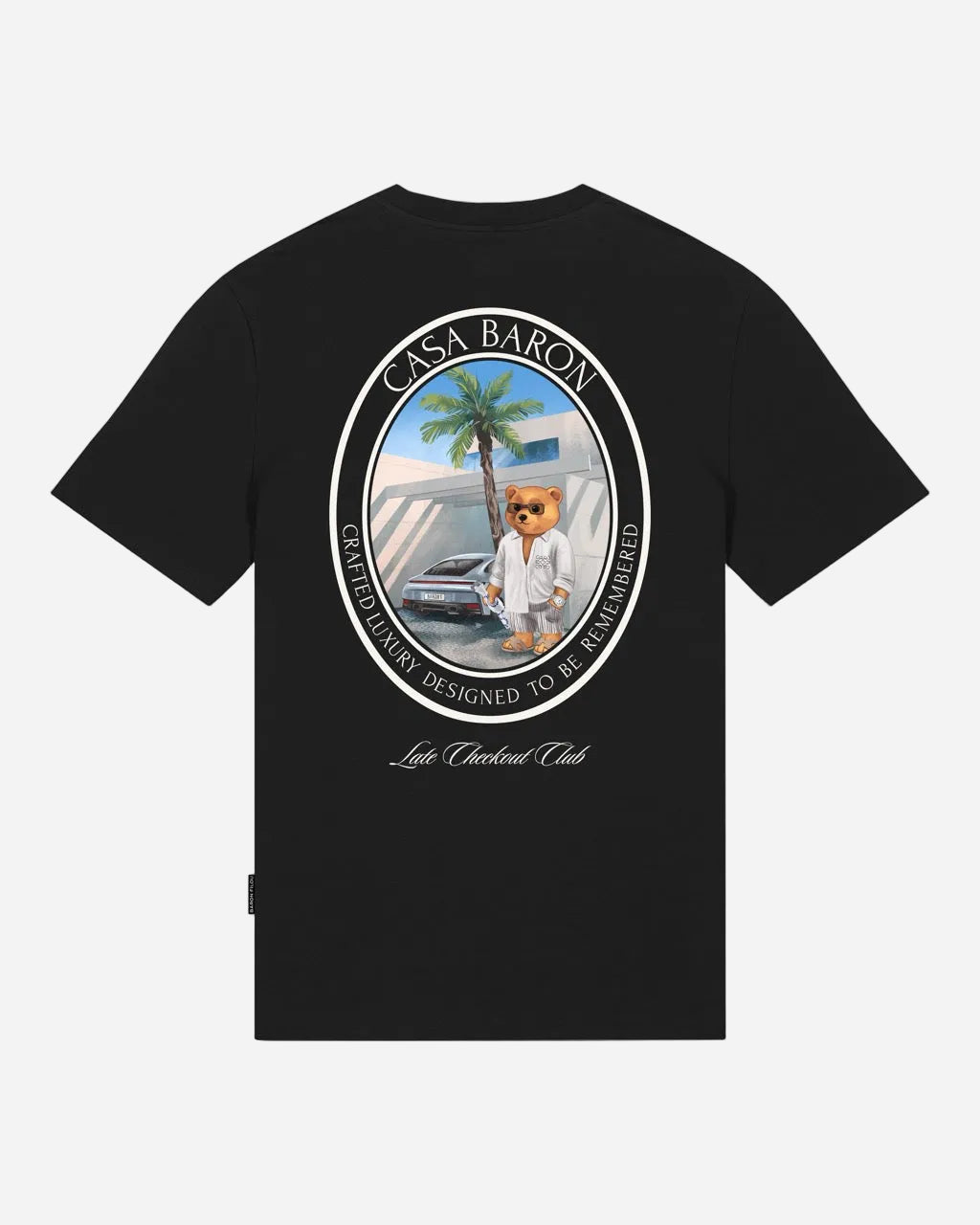 Oval Backprint T-Shirt Filou CLXVIII - Zwart - lab10menswear.nl