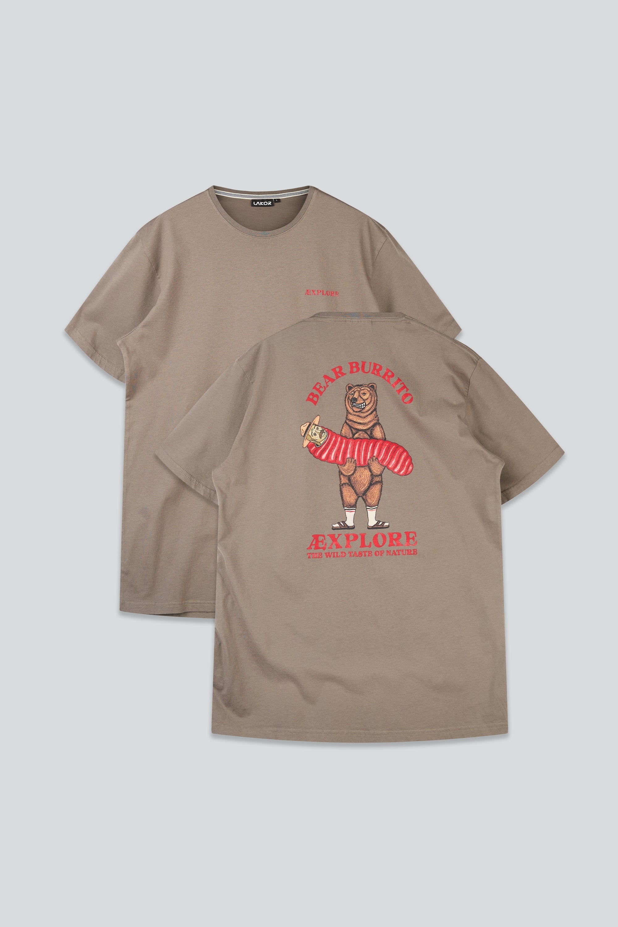 Bear Burrito T-Shirt - Morel