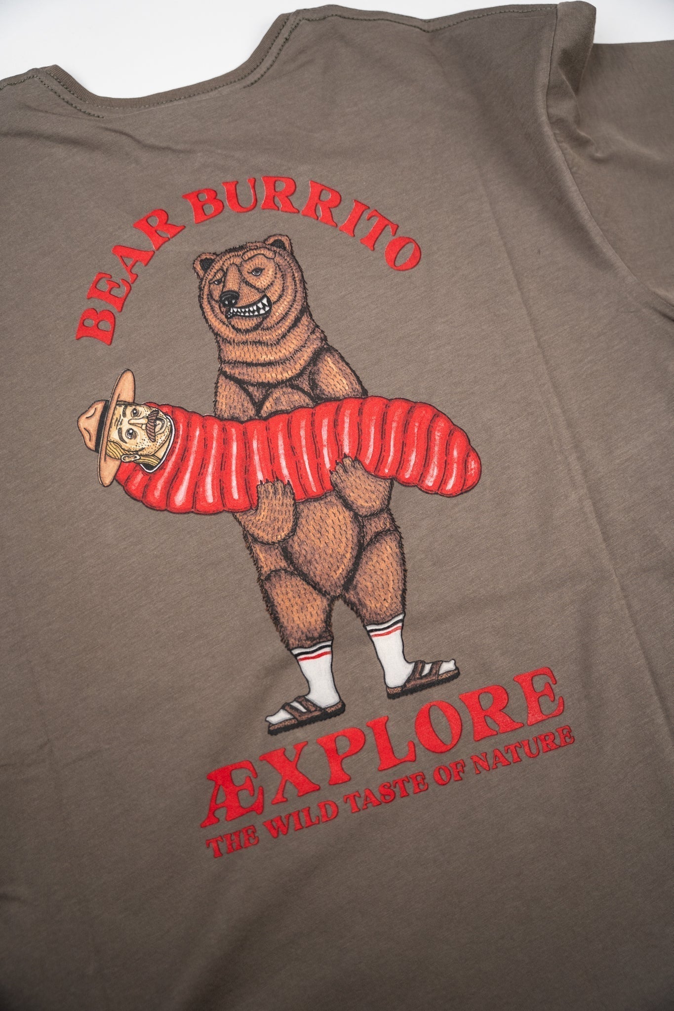 Bear Burrito T-Shirt - Morel