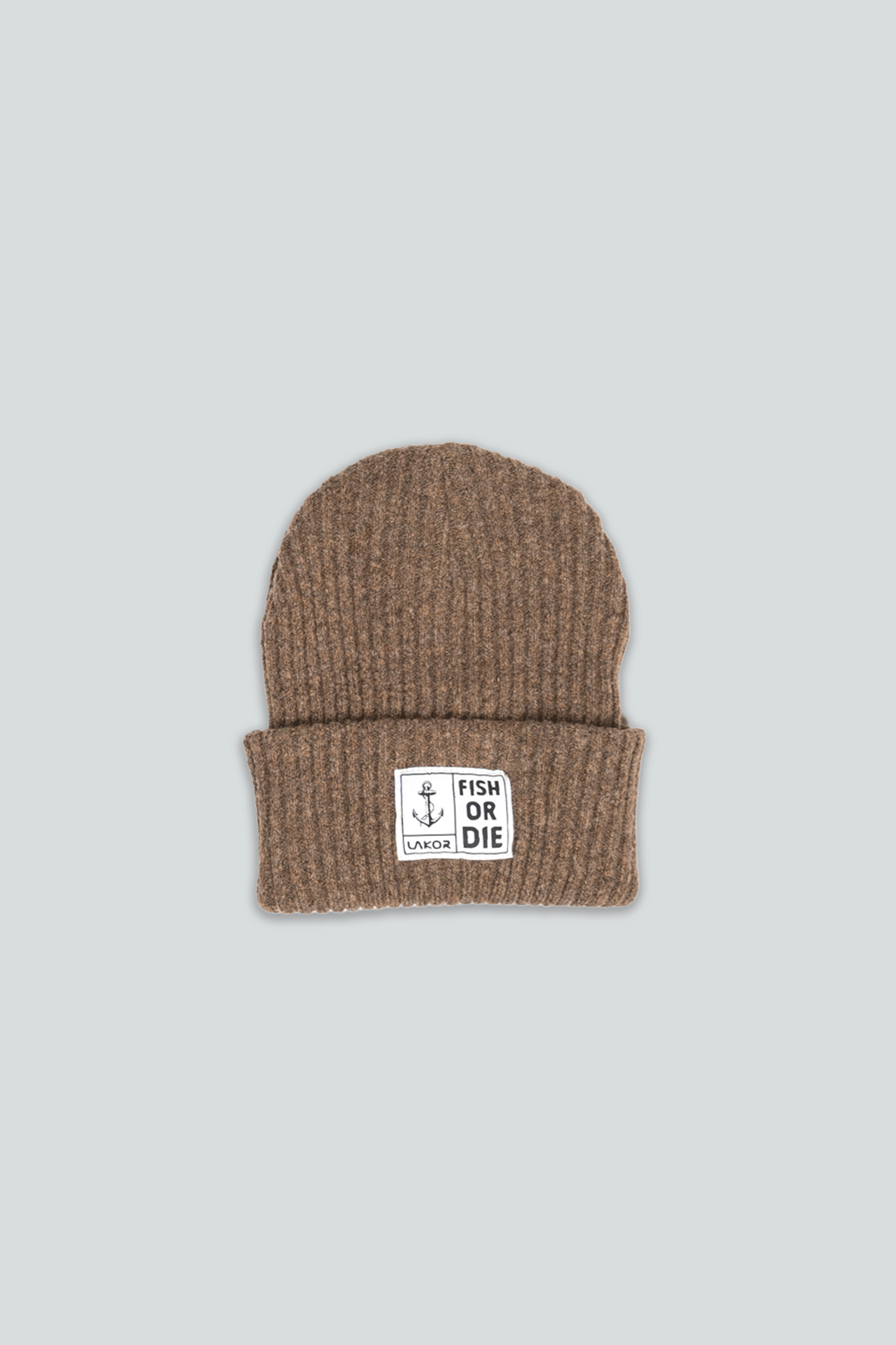 Fish or Die Beanie - Light Brown