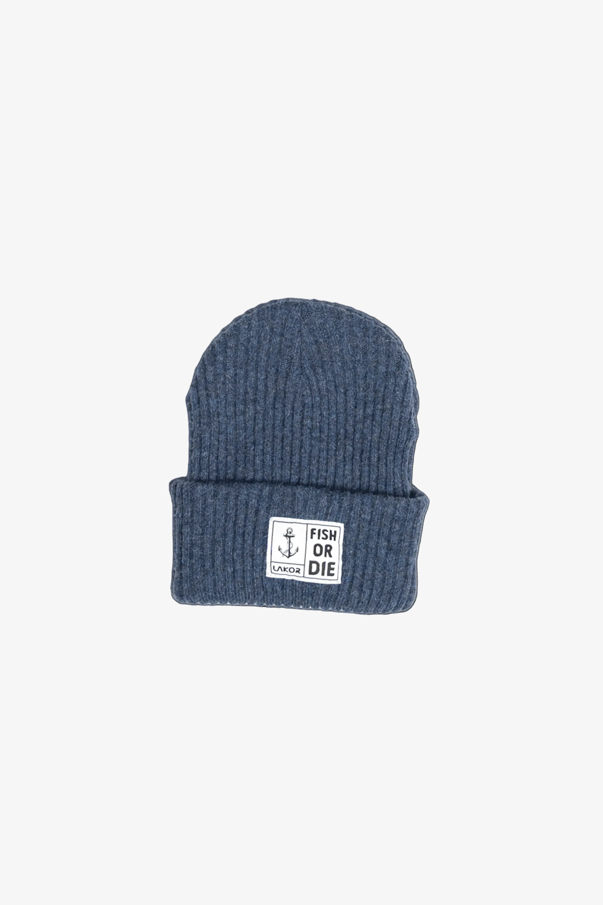 Fish or Die Beanie - Navy - LAB10streetwear
