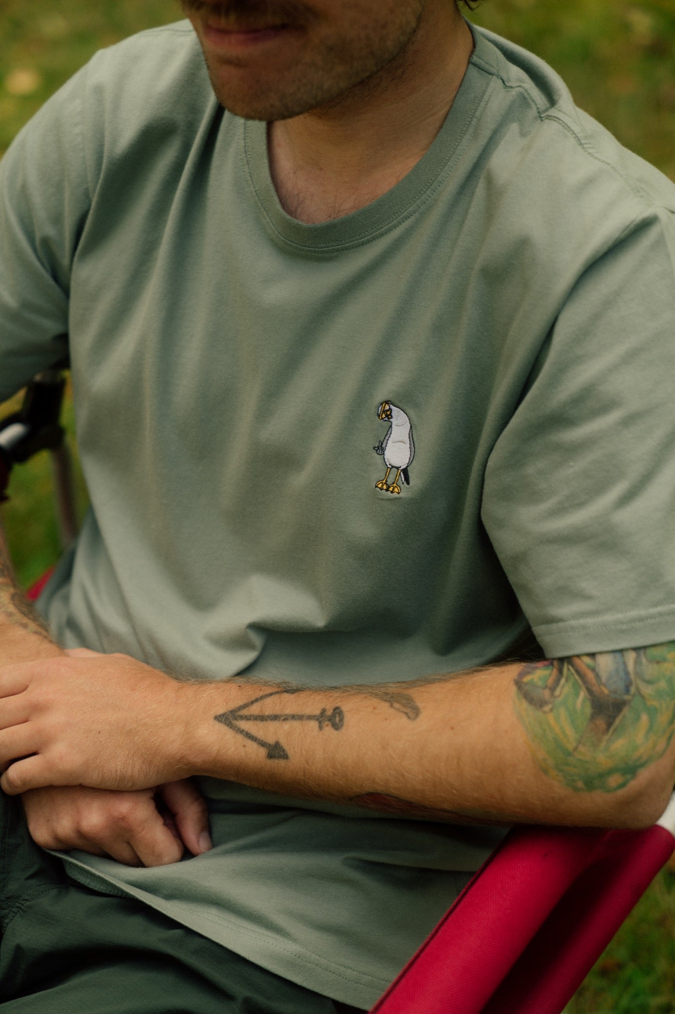 Lakor Mini Flipping the Bird T-Shirt - Sea Spray - Lab10streetwear.com