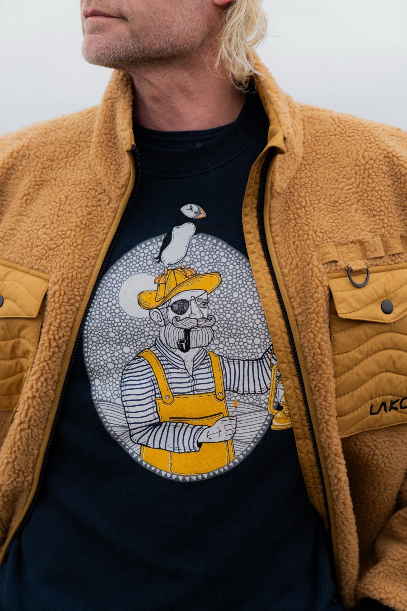 Light the Way Crewneck Sweater - Blueberry