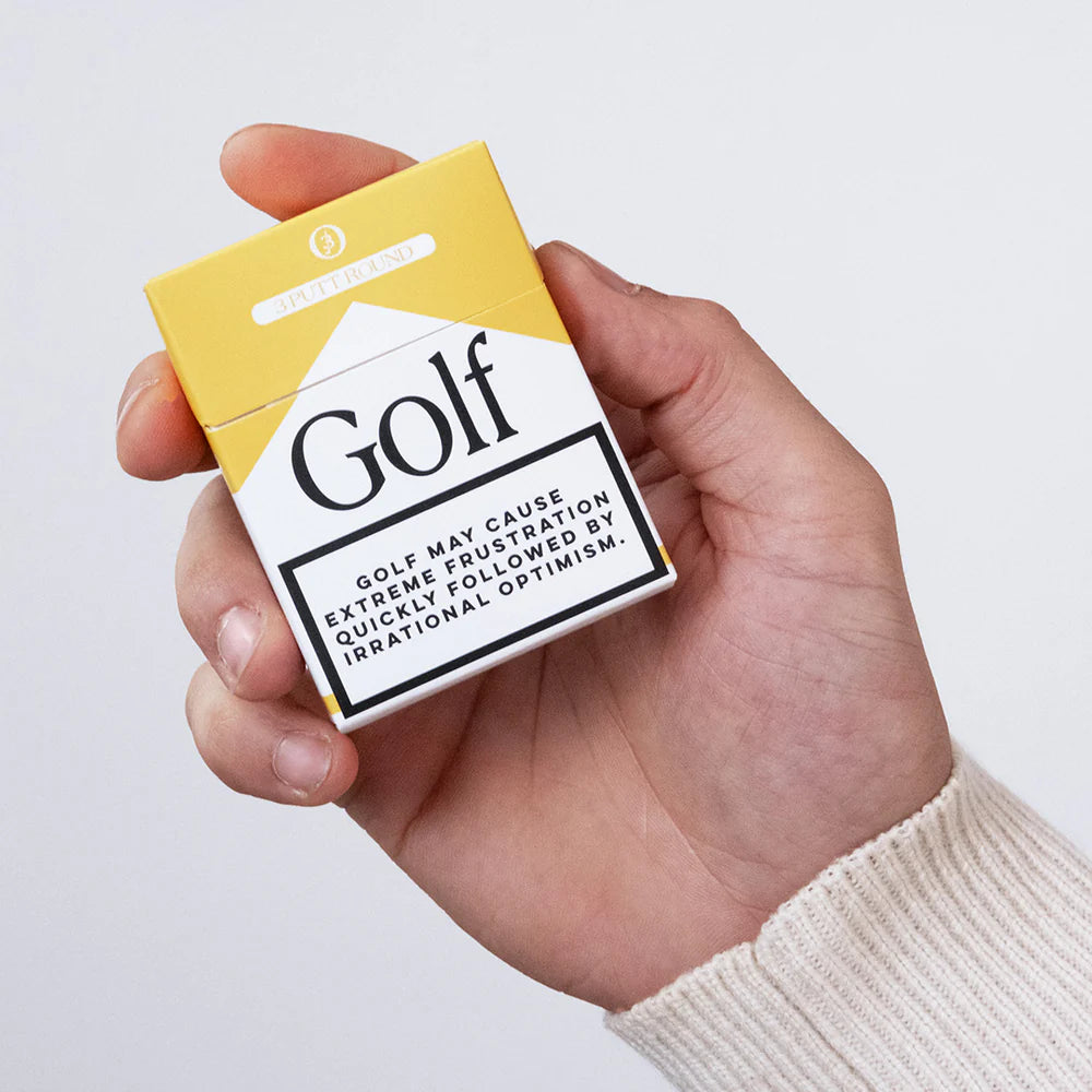 Set van 3 Gold Golf Addiction Tee Packs
