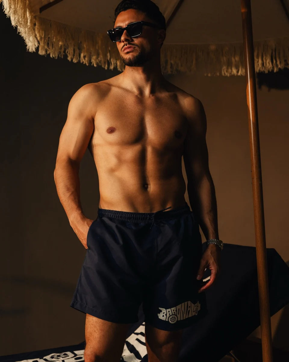 Baron Filou Swim Shorts VALET MODE - Navy Blue - Lab10streetwear.nl