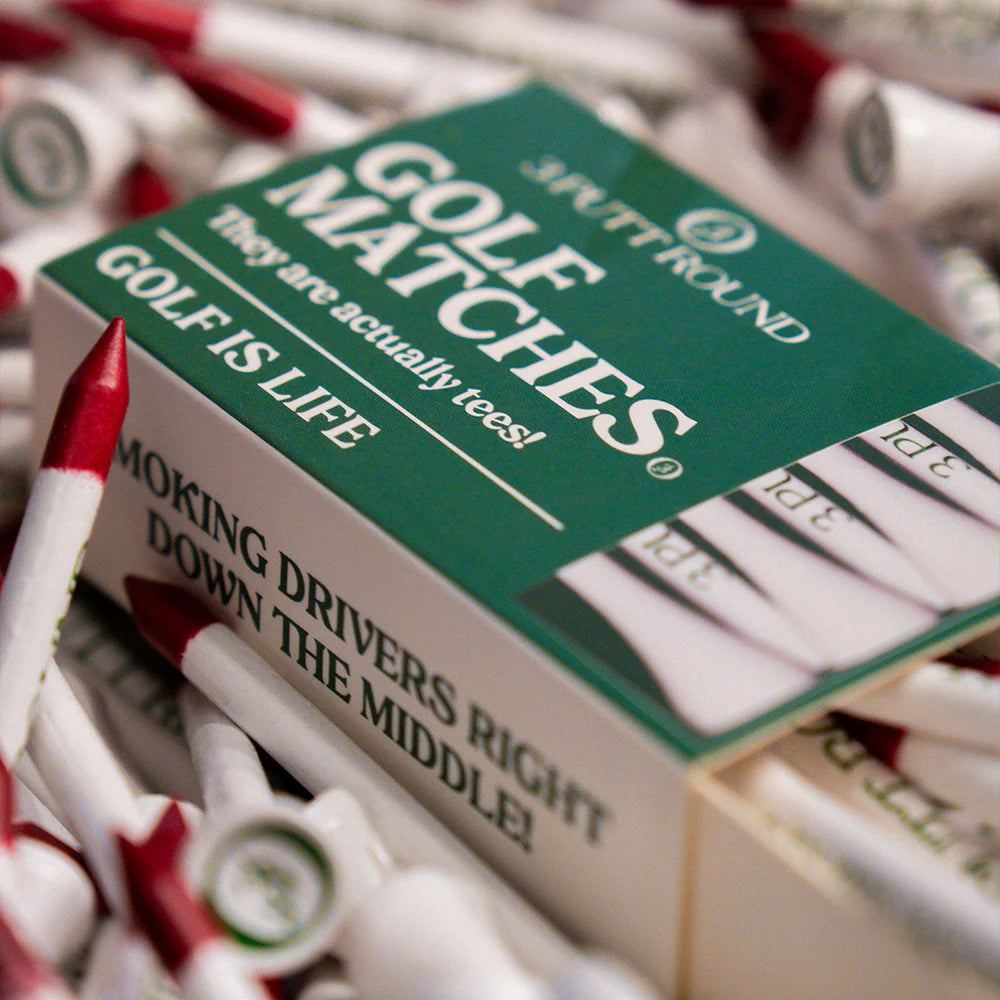 The Green Golf Tee Match Box