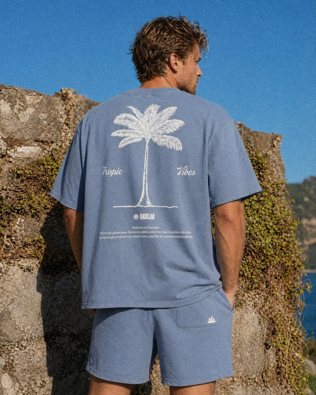 Baselab Tropic T-shirt Pale Blue - Lab10streetwear.nl