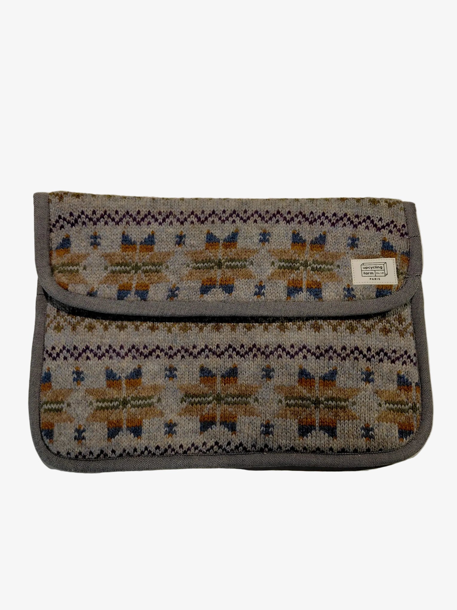 vintage recycled laptopsleeve -lab10streetwear.nl