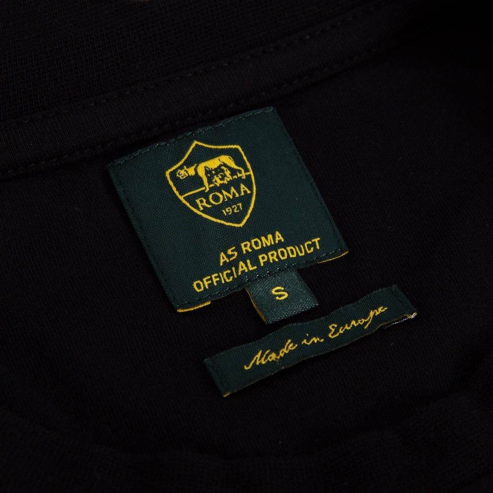 AS Roma Taper T-Shirt Zwart - LAB10streetwear