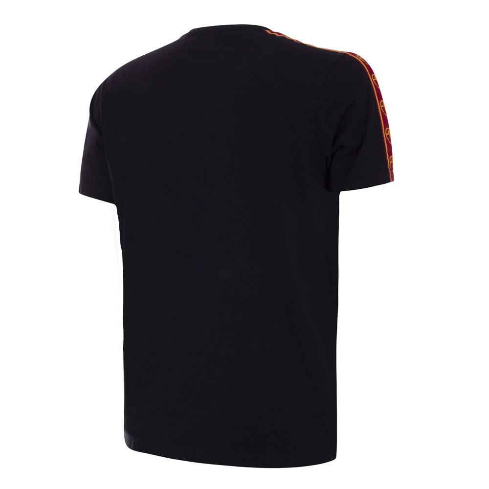AS Roma Taper T-Shirt Zwart - LAB10streetwear
