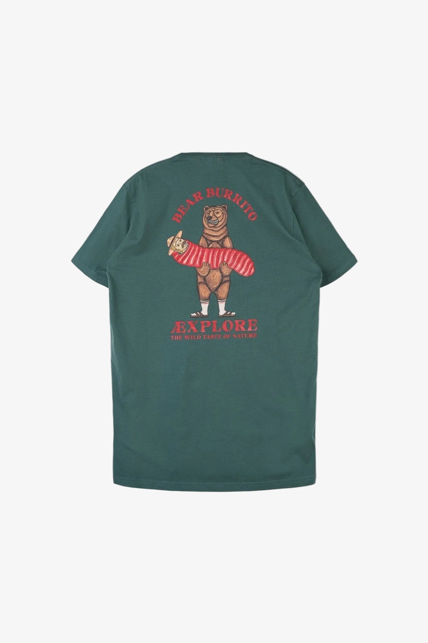 Bear Burrito T-Shirt - Green Gables - LAB10streetwear