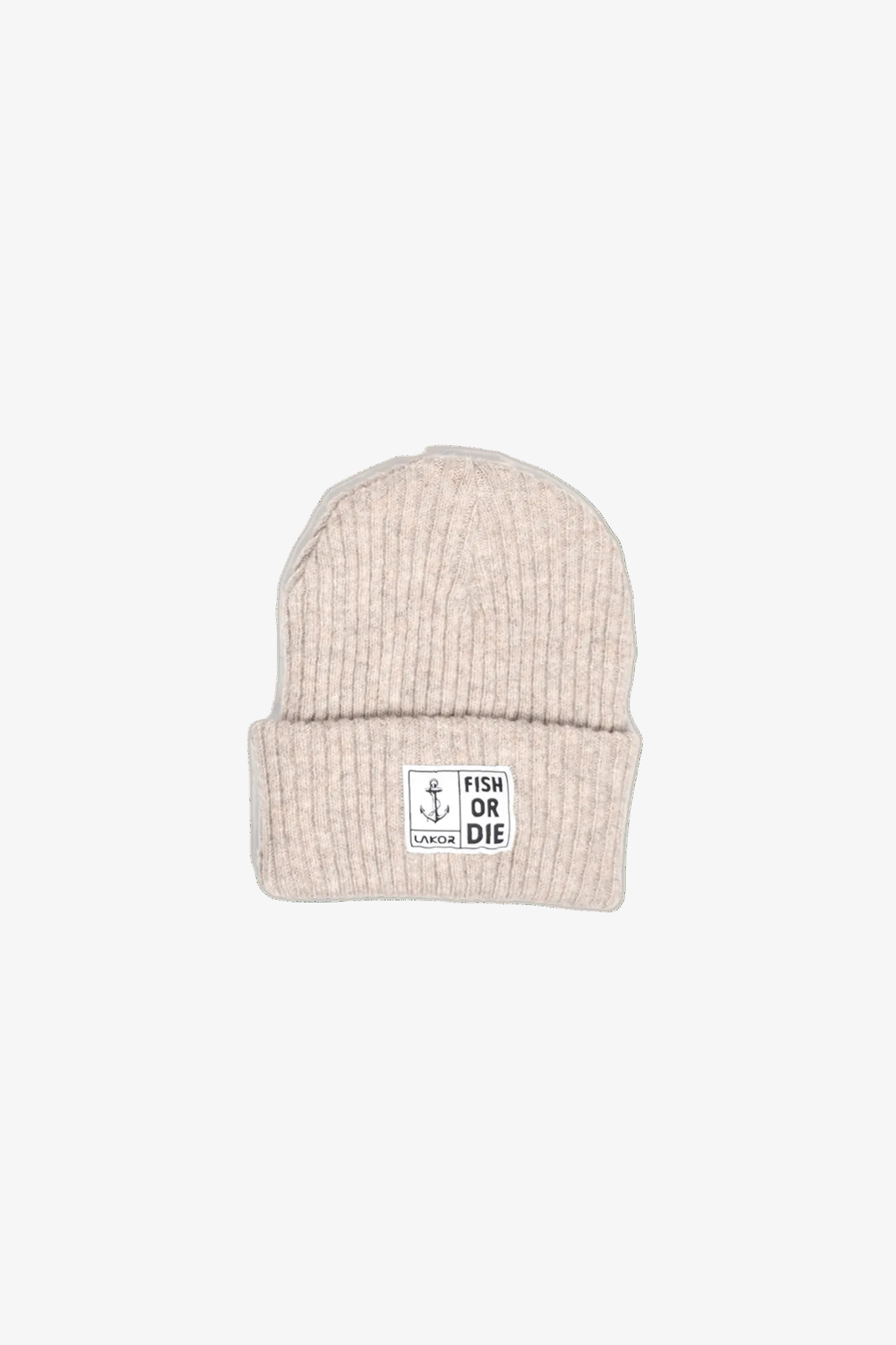 Fish or Die Beanie - Sand - LAB10streetwear