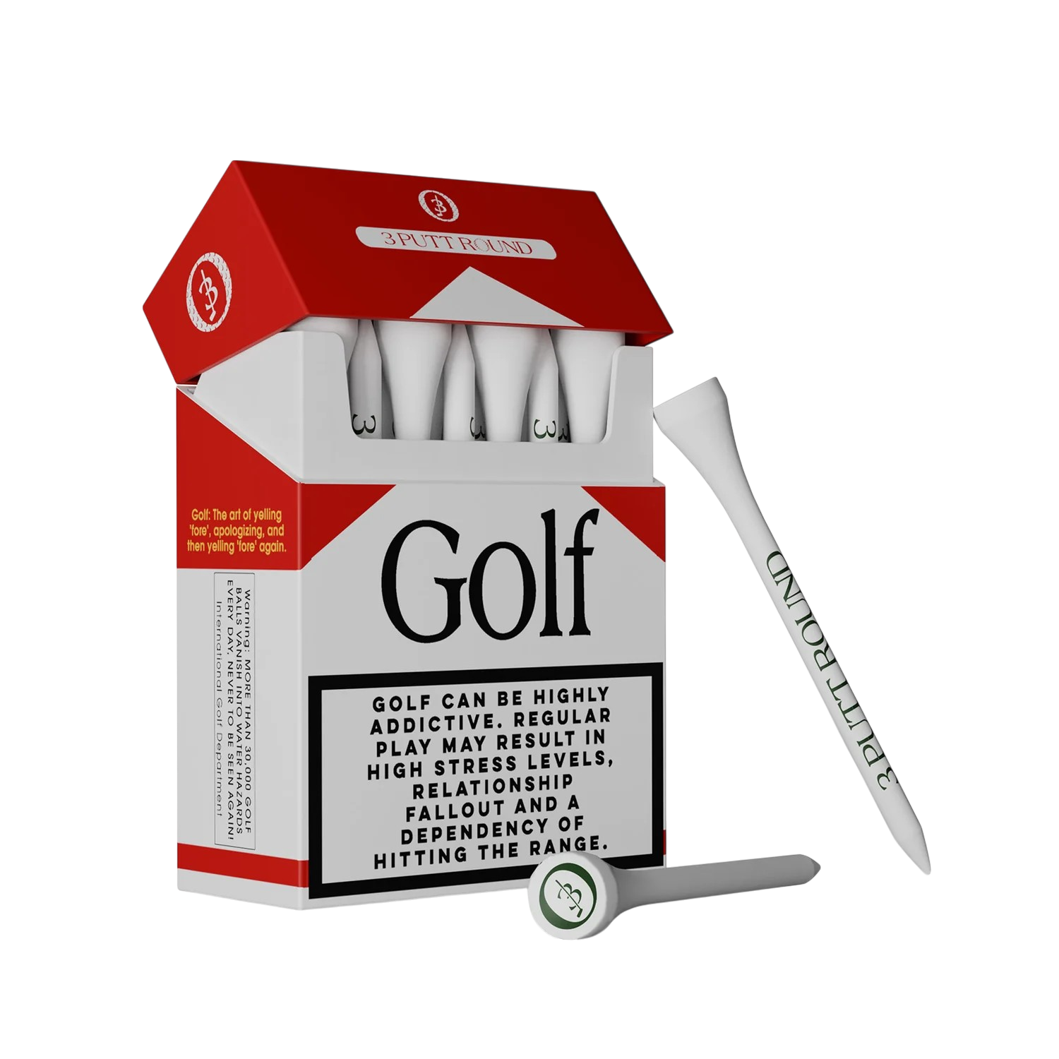 The Red Golf Addiction Tee Pack