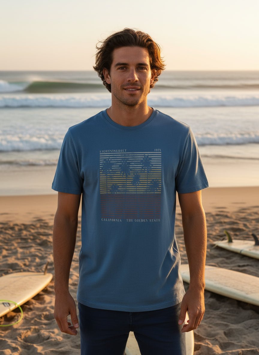 Golden State T-Shirt - Blauw - LAB10streetwear