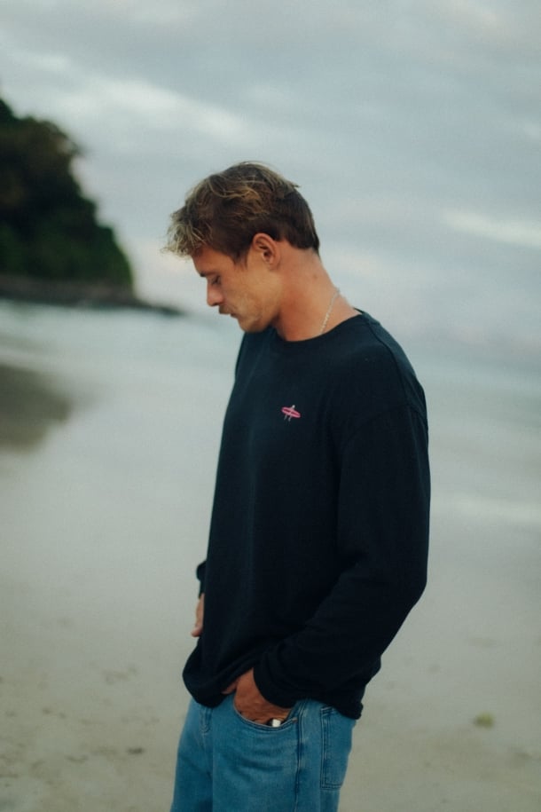 Kitty Longsleeve - Acid Black