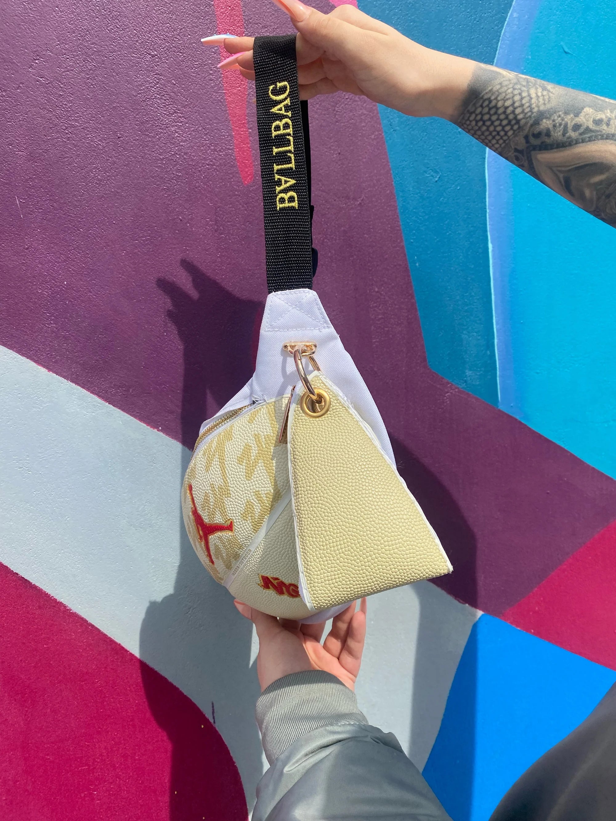 Ballbag Heuptas Flightcream met Portomonnee