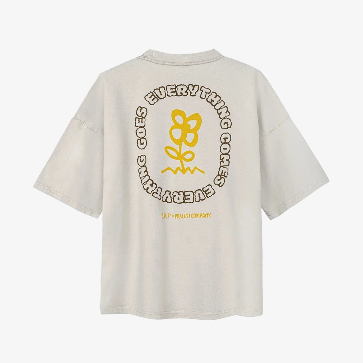 Surf.inc - Power Flower Tee - Dirty White - Lab10streetwear.nl