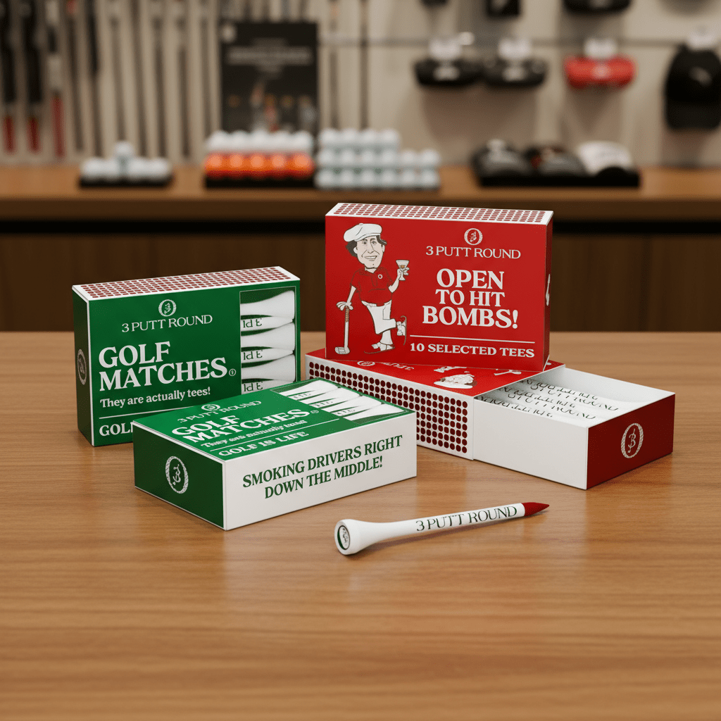 Set van 4 Golf Tee Match Boxes - LAB10streetwear