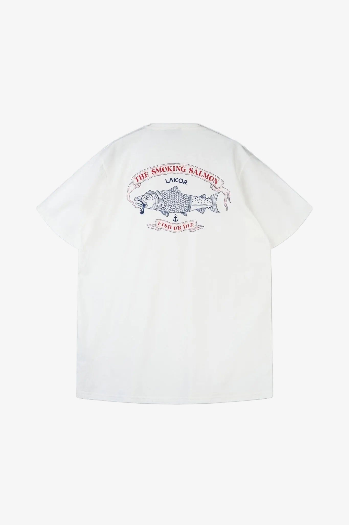 The Smoking Salmon T-Shirt - Star White - LAB10streetwear