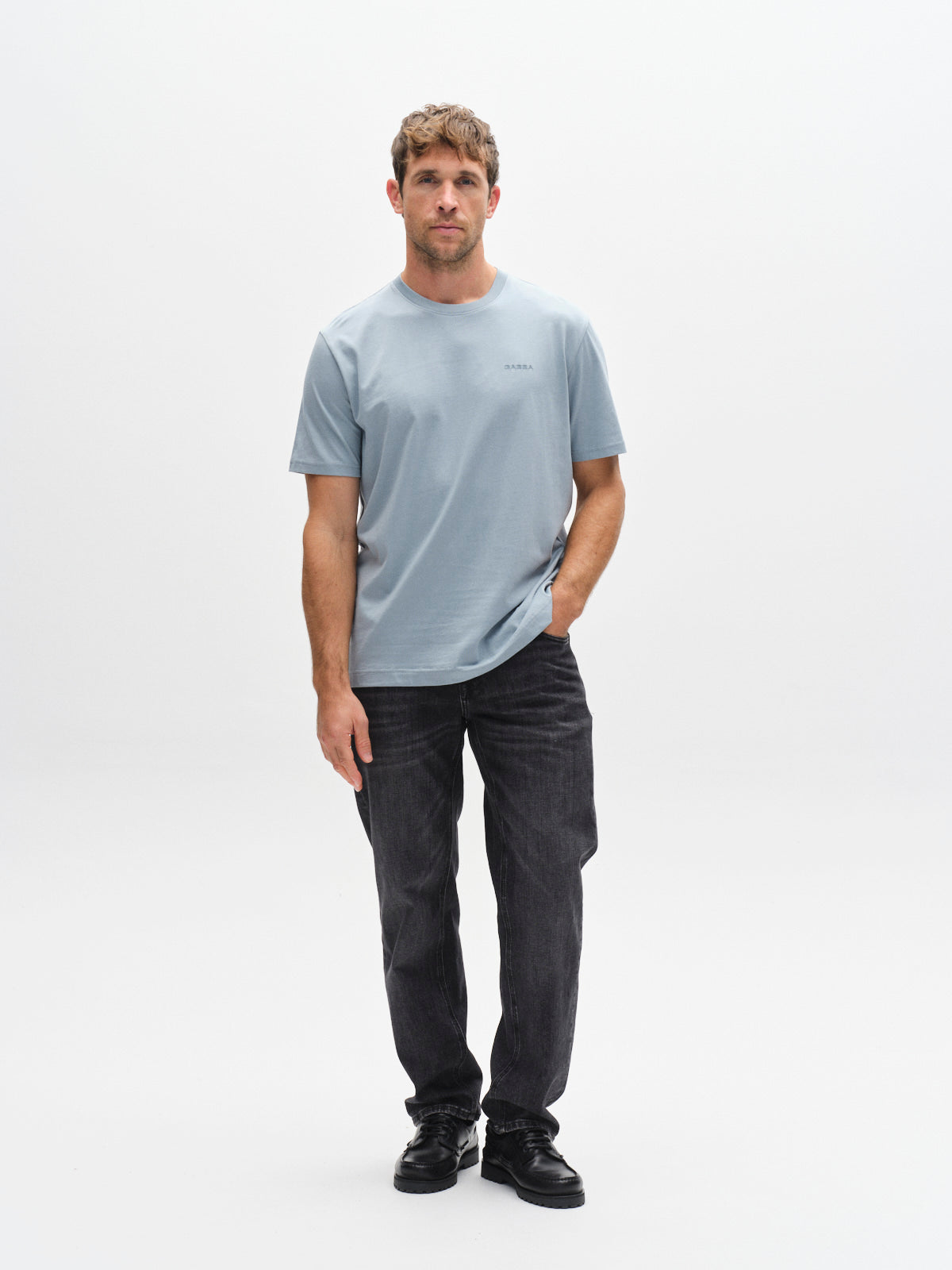 Gabba - GABdune Logo T-Shirt - Light Blue- Lab10streetwear.nl