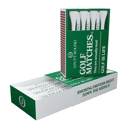 The Green Golf Tee Match Box