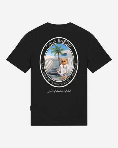 Oval Backprint T-Shirt Filou CLXVIII - Zwart - lab10menswear.nl