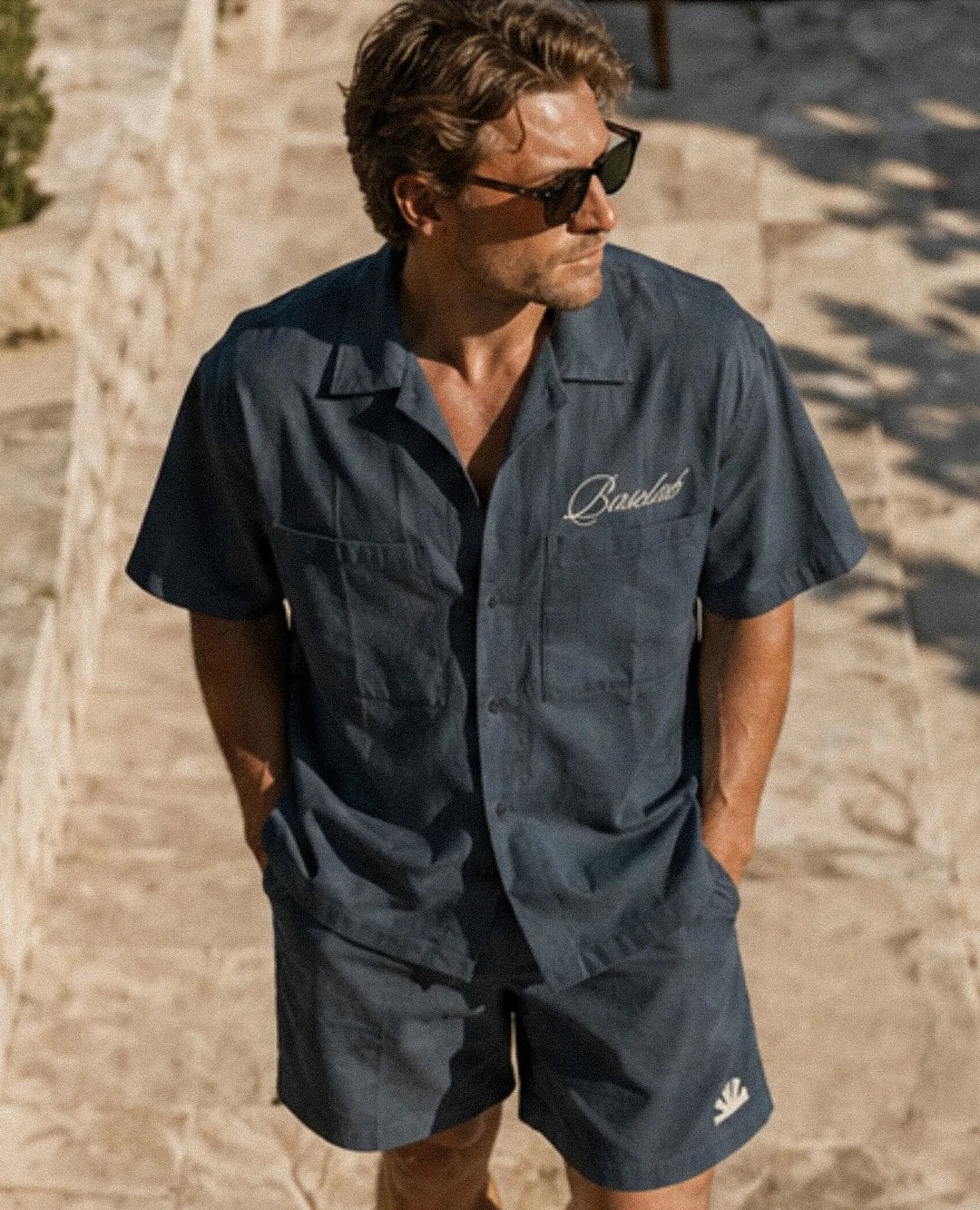Baselab - Resort Blouse Sea Storm - Lab10streetwear.nl