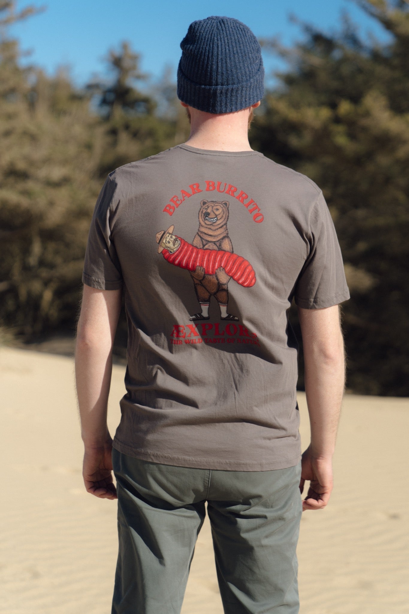 Bear Burrito T-Shirt - Morel