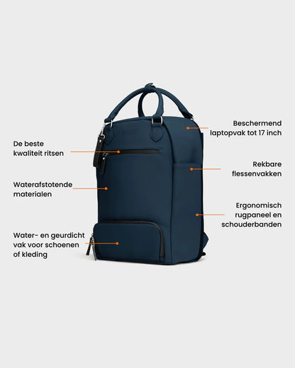 De Backpack - Blauw