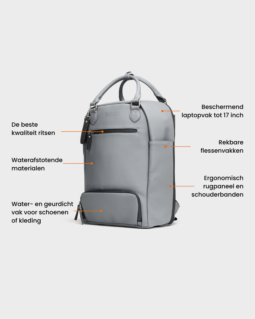 De Backpack - Grijs
