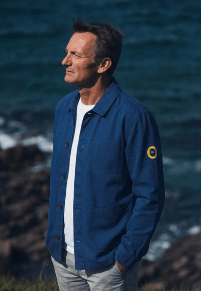 ecmo Nacre Work Jacket (c_twill®) - Blauw - lab10streetwear.nl