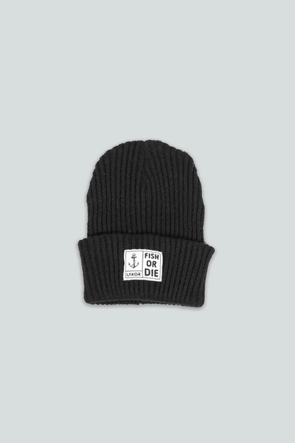 Fish or Die Beanie - Black