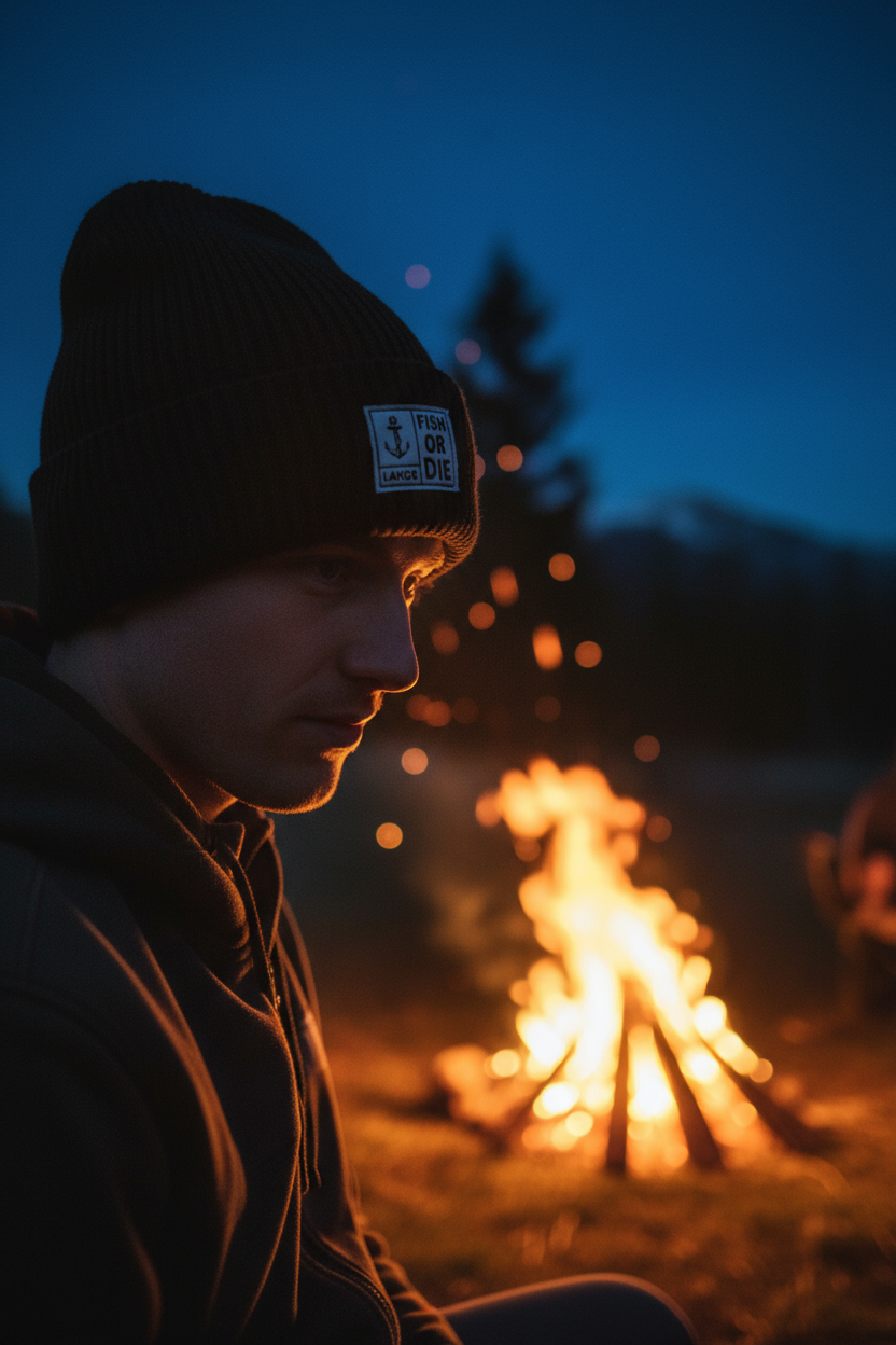 Fish or Die Beanie - Black