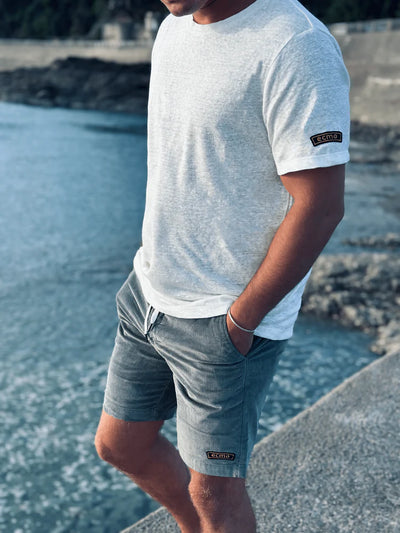 ecmo Corduroy Badge Shorts - Groen lab10streetwear.nl