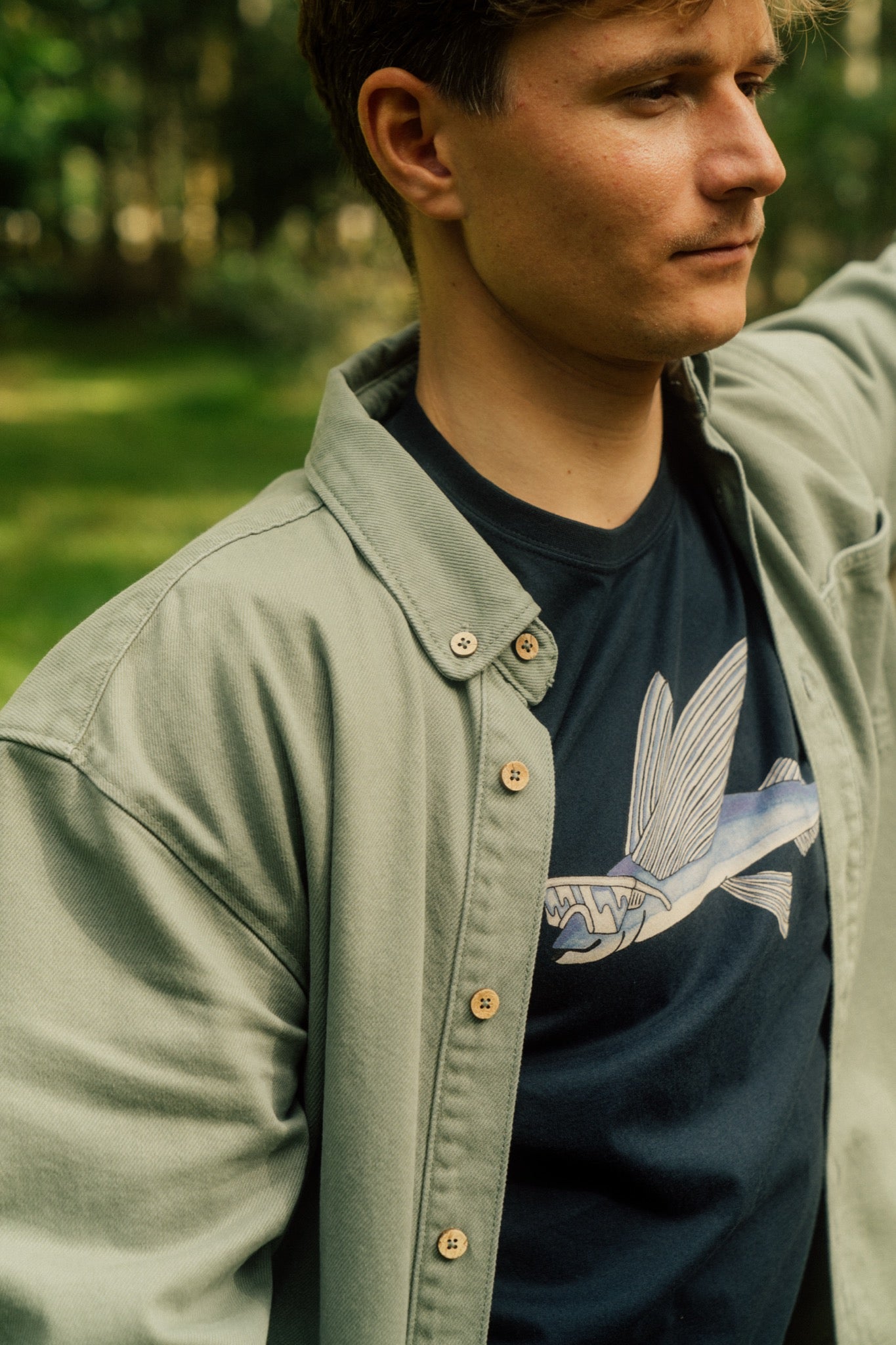 Lakor Spork Overshirt - Sea Spray - La10streetwear.com