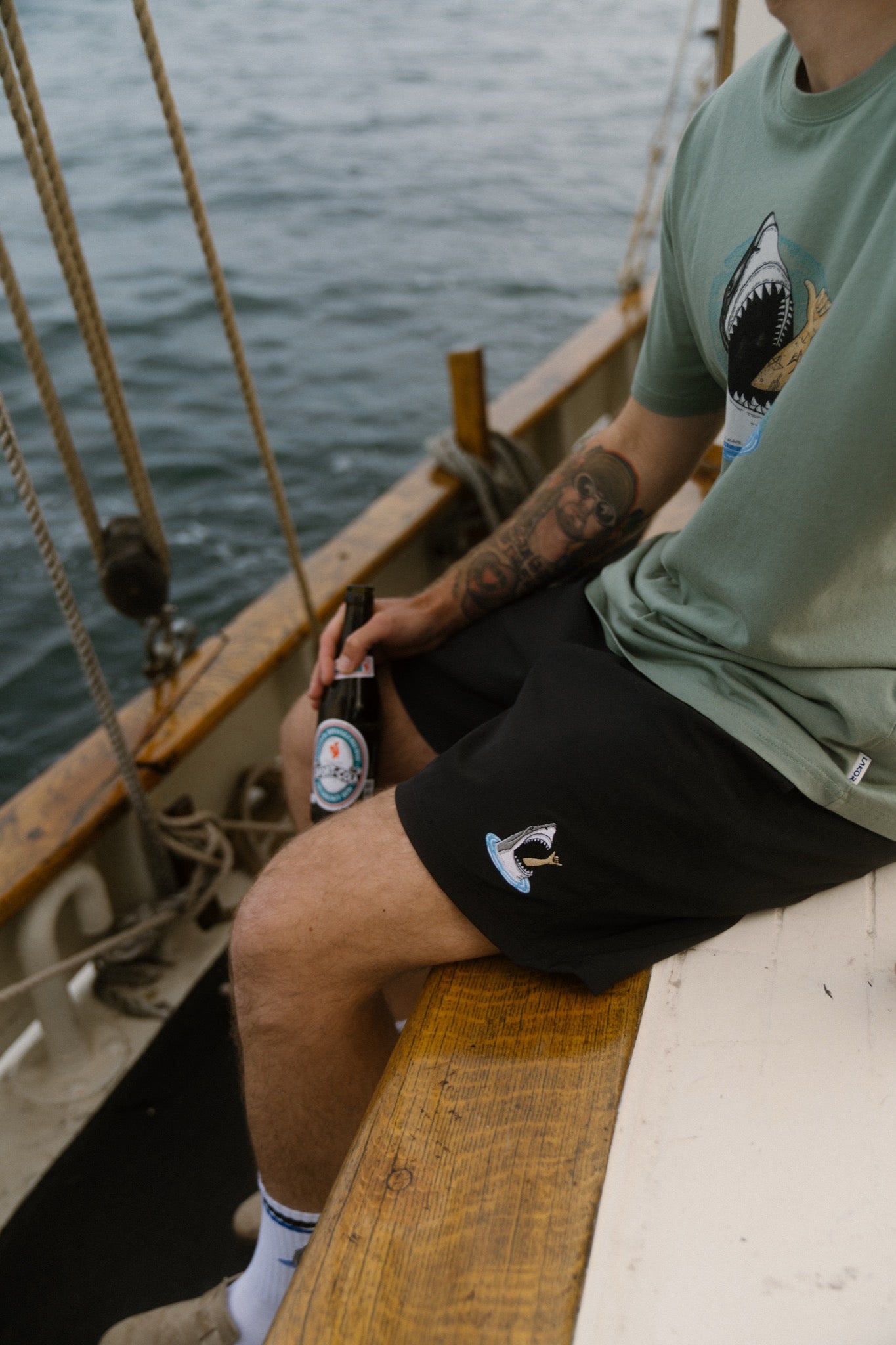 Lakor Mini Shark Shaka Swim Shorts -lab10menswear.nl