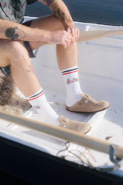 Lakor Red Maxi Tennis Socks - Lab10streetwear.com