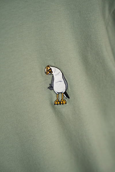 Lakor Mini Flipping the Bird T-Shirt - Sea Spray - Lab10streetwear.com