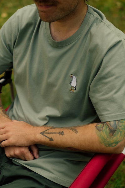 Lakor Mini Flipping the Bird T-Shirt - Sea Spray - Lab10streetwear.com