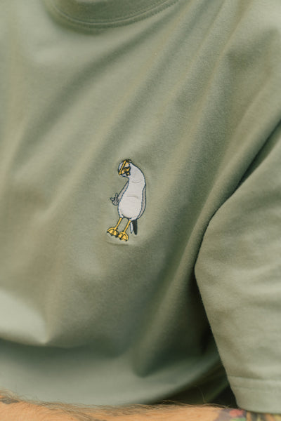 Lakor Mini Flipping the Bird T-Shirt - Sea Spray - Lab10streetwear.com