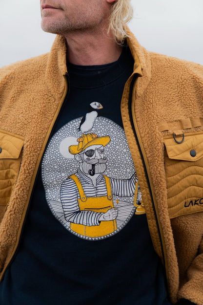 Light the Way Crewneck Sweater - Blueberry