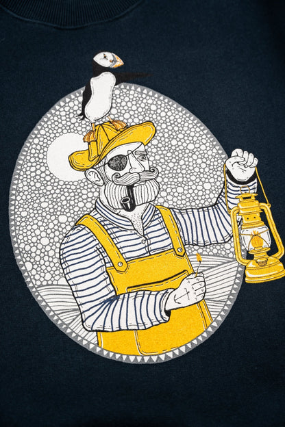 Light the Way Crewneck Sweater - Blueberry