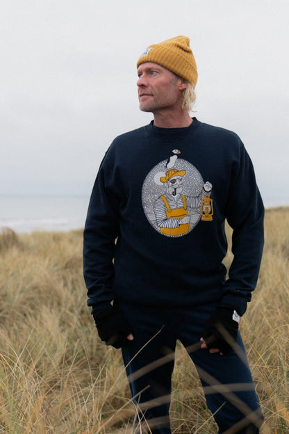 Light the Way Crewneck Sweater - Blueberry