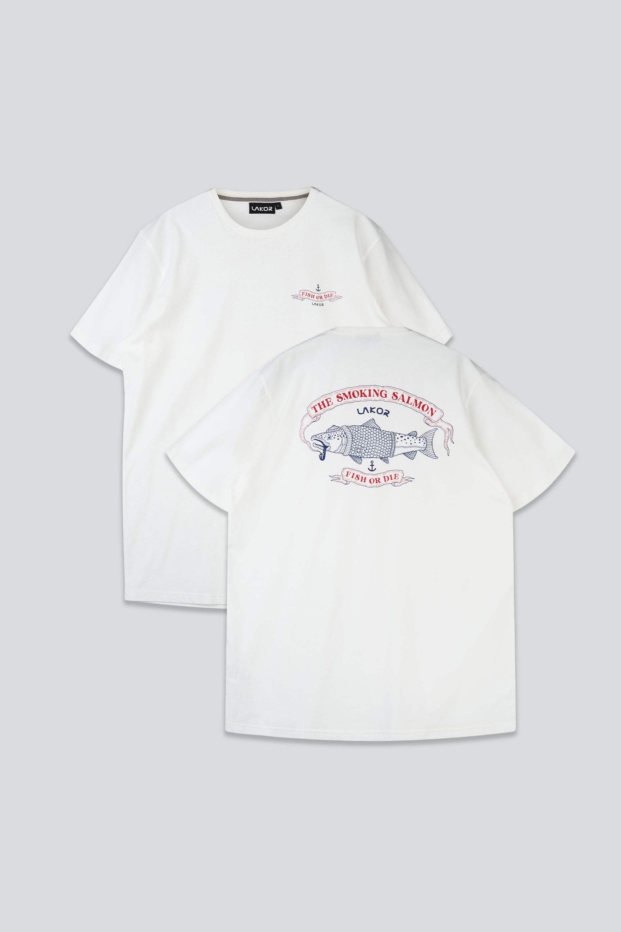 The Smoking Salmon T-Shirt - Star White