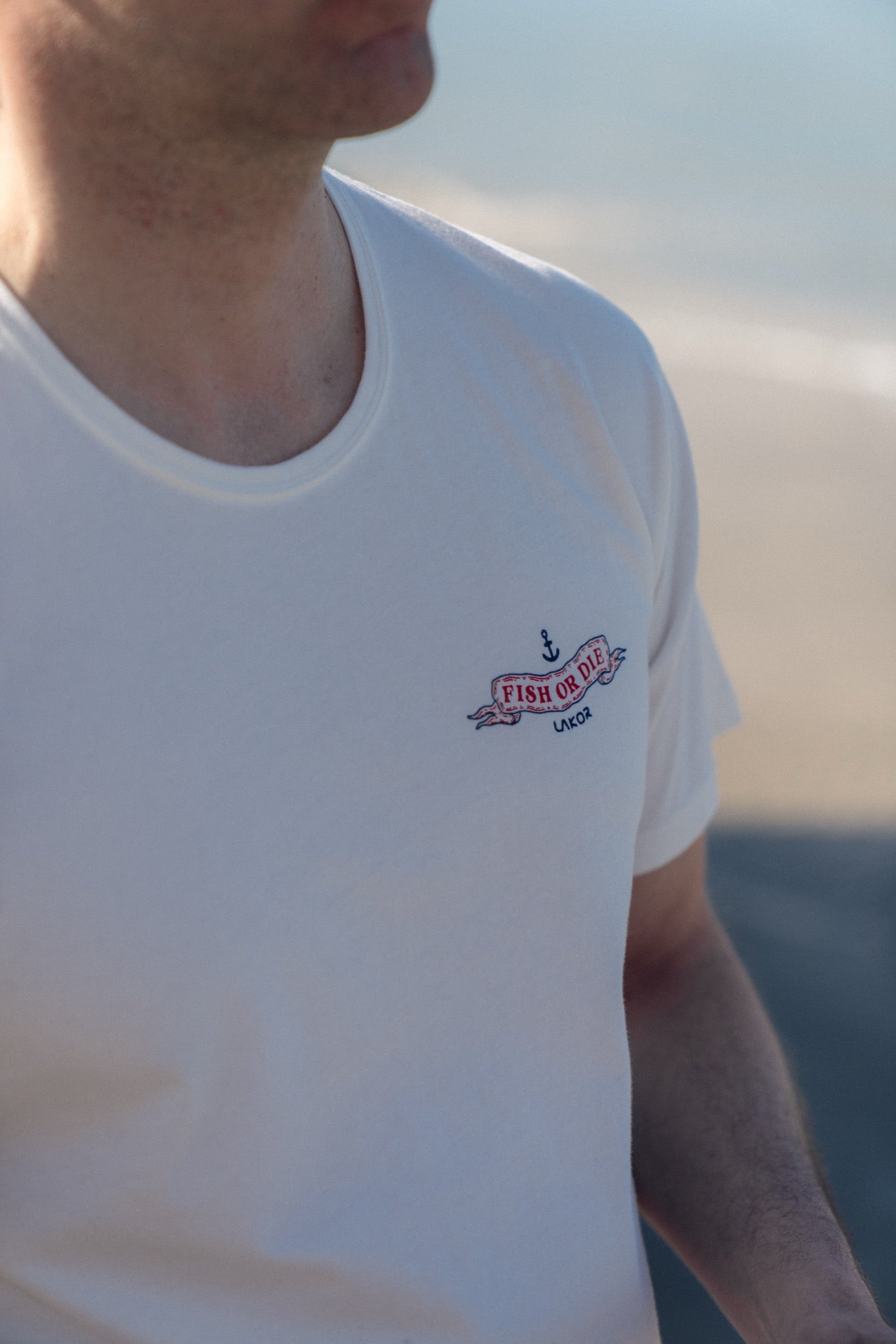 The Smoking Salmon T-Shirt - Star White
