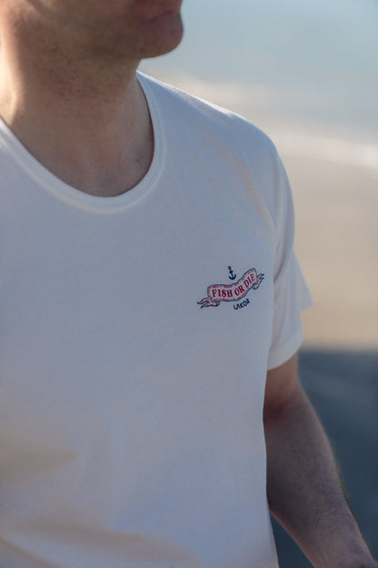 The Smoking Salmon T-Shirt - Star White