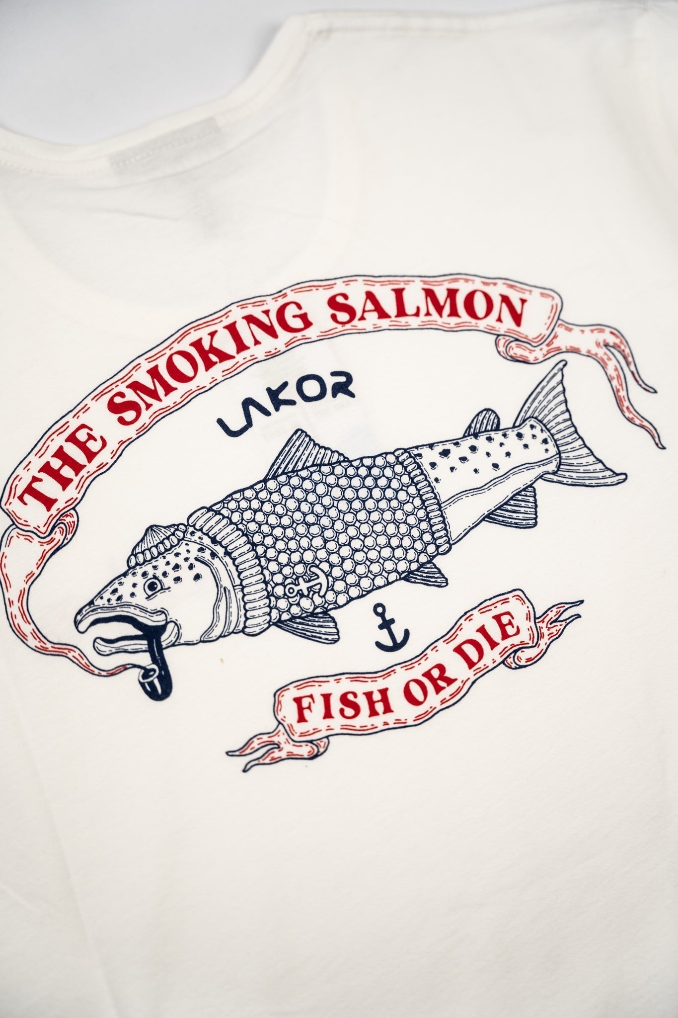 The Smoking Salmon T-Shirt - Star White